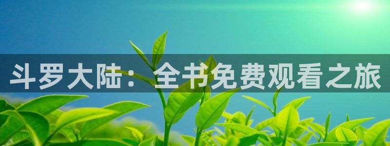 酷漫屋漫画：斗罗大陆：全书免费观看之旅