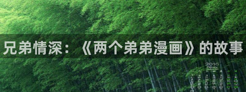 酷漫屋下拉式：兄弟情深：《两个弟弟漫画》的故事